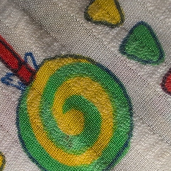 70s Vintage Healthtex Kids Groovy Candy All Over Print Flare Pants 4 - Picture 5 of 7